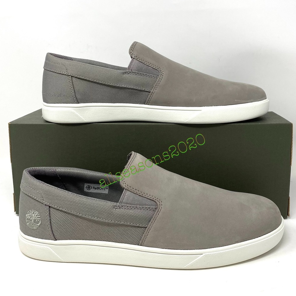 Timberland Groveton Slip On Med Nubuck Grey Men’s - Picture 7 of 12